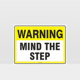 Custom Signs Outdoor Metal,Warning Mind The Step Sign